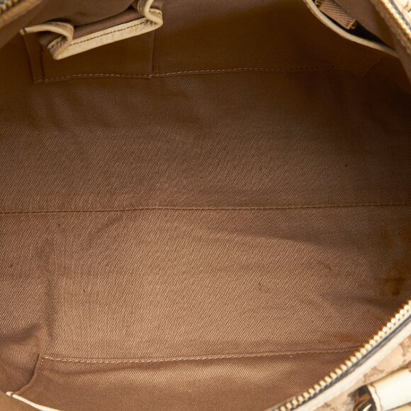 Celine Macadam Tote Handbag in Brown Canvas Leather Ladies - Picture 5 of 11